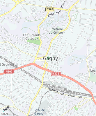 Plan d'accés Mairie de GAGNY
