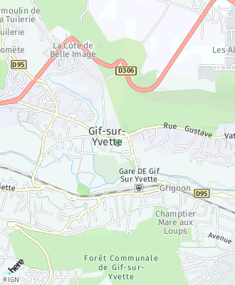 Plan d'accés Mairie de GIF SUR YVETTE