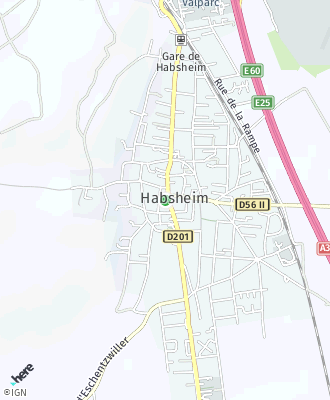 Plan d'accés MAIRIE DE HABSHEIM