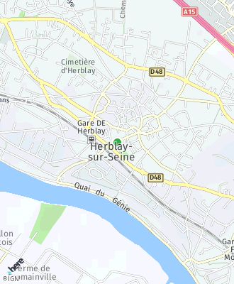 Plan d'accés Mairie de HERBLAY