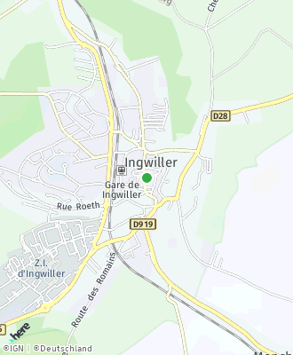 Plan d'accés Mairie de INGWILLER