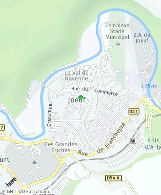 Plan d'accés Mairie de JOEUF