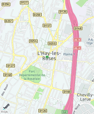 Plan d'accés Mairie de L'HAY LES ROSES