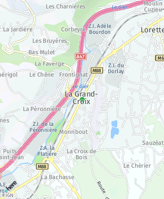 Plan d'accés Mairie de LA GRAND CROIX