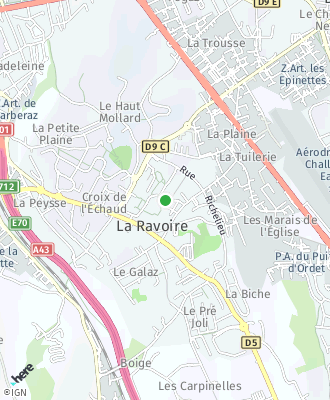 Plan d'accés Mairie de LA RAVOIRE