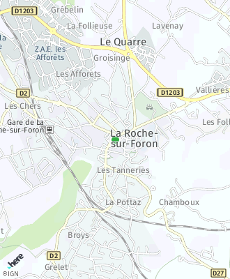 Plan d'accés Mairie de LA ROCHE SUR FORON