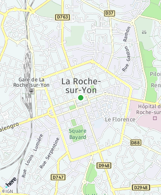 Plan d'accés Mairie de LA ROCHE SUR YON