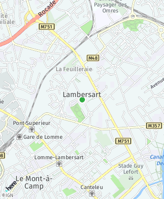 Plan d'accés Mairie de Lambersart