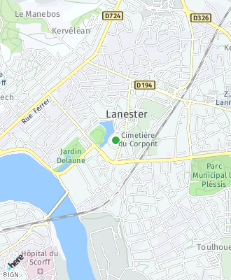 Plan d'accés Mairie de LANESTER