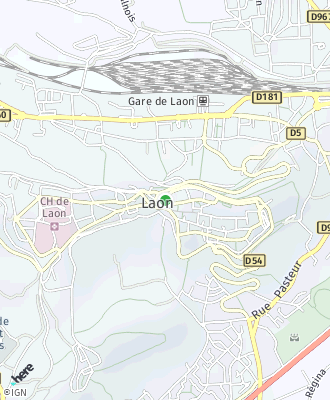 Plan d'accés Mairie de LAON