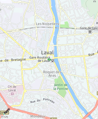 Plan d'accés Mairie de LAVAL