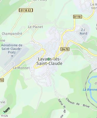 Plan d'accés Mairie de Lavans-Les-Saint-Claude
