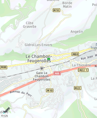 Plan d'accés Mairie de LE CHAMBON FEUGEROLLES