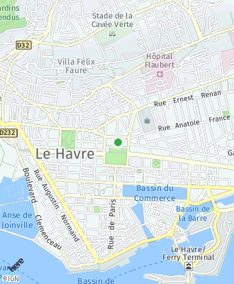 Plan d'accés Mairie de LE HAVRE