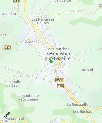 Plan d'accés Mairie de LE MONASTIER SUR GAZEILLE