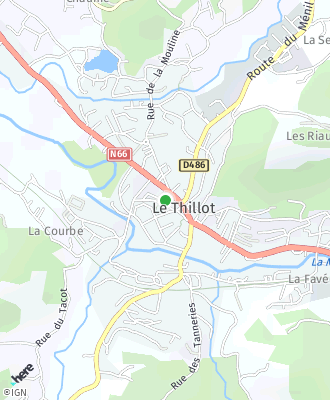 Plan d'accés Mairie de LE THILLOT
