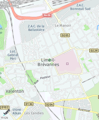 Plan d'accés Marie de LIMEIL-BREVANNES