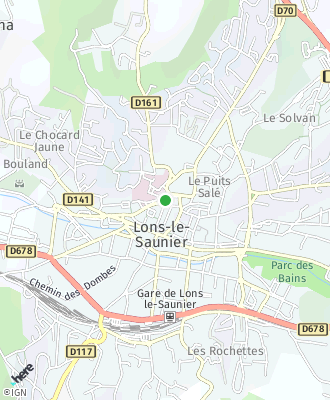 Plan d'accés Mairie de LONS-LE-SAUNIER