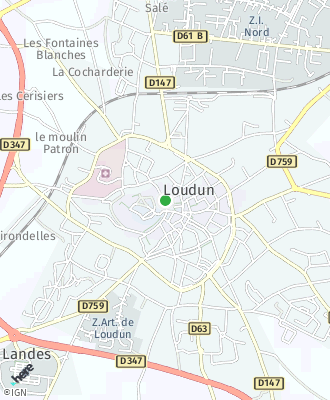 Plan d'accés Mairie de LOUDUN