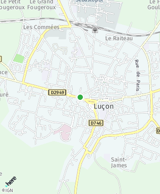 Plan d'accés Mairie de LUCON