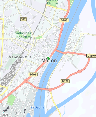 Plan d'accés Mairie de MACON