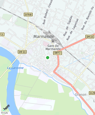Plan d'accés Mairie de MARMANDE