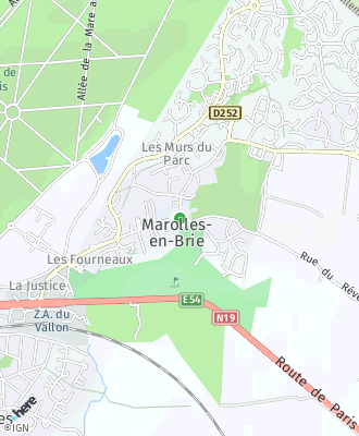 Plan d'accés Mairie de Marolles en Brie