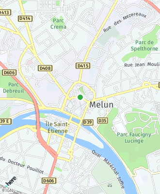 Plan d'accés Mairie de MELUN