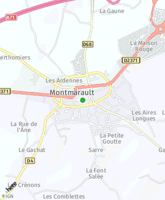 Plan d'accés Mairie de MONTMARAULT