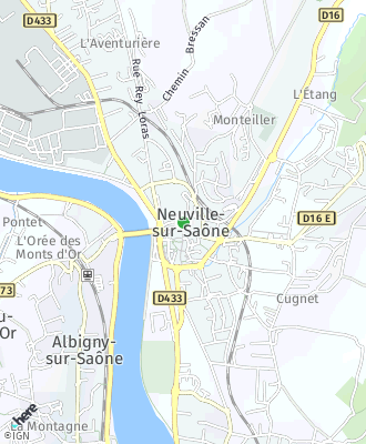 Plan d'accés Mairie de NEUVILLE SUR SAONE