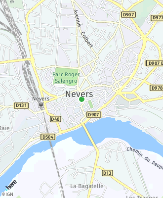 Plan d'accés Mairie de NEVERS