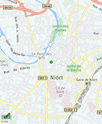 Plan d'accés Mairie de NIORT