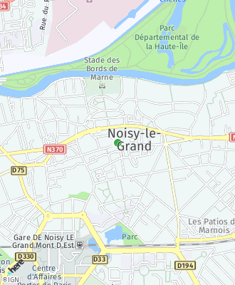 Plan d'accés Mairie de Noisy le Grand