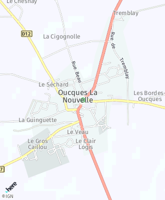 Plan d'accés Mairie de OUCQUES
