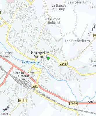 Plan d'accés Mairie de PARAY LE MONIAL