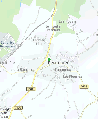 Plan d'accés Mairie de Perrignier