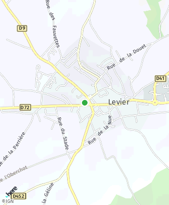Plan d'accés Mairie de LEVIER