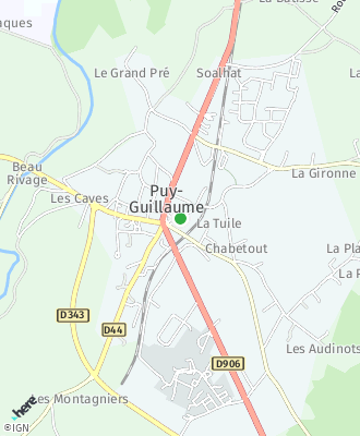 Plan d'accés Mairie de PUY GUILLAUME