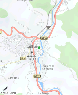 Plan d'accés Mairie de QUILLAN