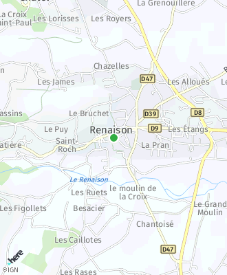 Plan d'accés Mairie de RENAISON