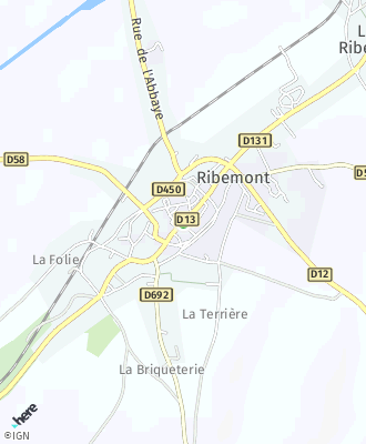 Plan d'accés Mairie de Ribemont