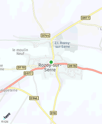 Plan d'accés Mairie de ROZOY SUR SERRE