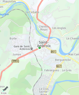 Plan d'accés Mairie de SAINT AMBROIX