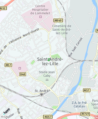 Plan d'accés Mairie de SAINT ANDRE LEZ LILLE