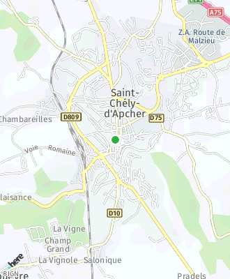 Plan d'accés Mairie de SAINT CHELY D'APCHER