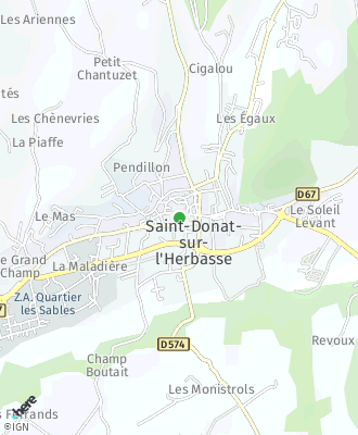 Plan d'accés Mairie de SAINT DONAT SUR L'HERBASSE