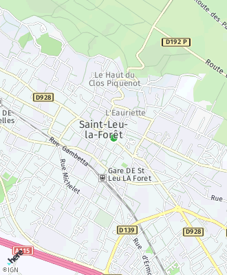 Plan d'accés Mairie de SAINT LEU LA FORET