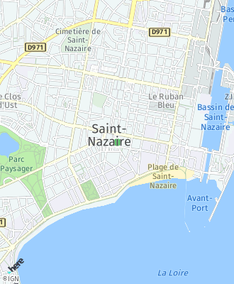 Plan d'accés Mairie de SAINT NAZAIRE