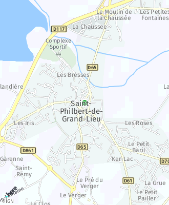 Plan d'accés Mairie de SAINT PHILBERT DE GRAND LIEU