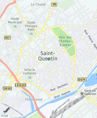 Plan d'accés Mairie de SAINT QUENTIN